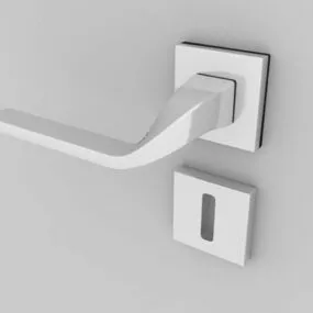 Simple Door Handle Hardware 3d model
