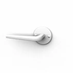 Home Door Handle With Rosette 3d model
