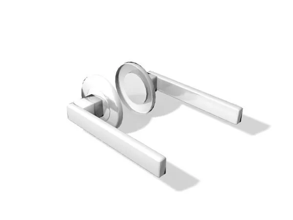 Stainless Steel Door Handles 3d model Stainless Steel Door Handles 3d model