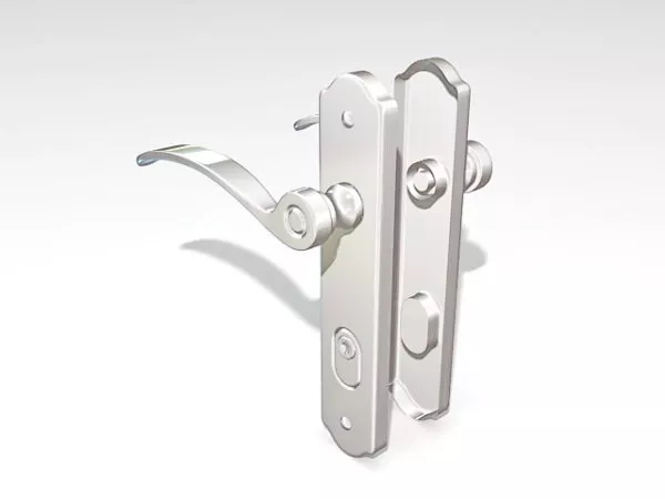 Door Handles With Locks 3d model Door Handles With Locks 3d model