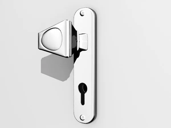 Padlock With Key 3d model