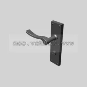 Metal House Door Lock Handle 3d model