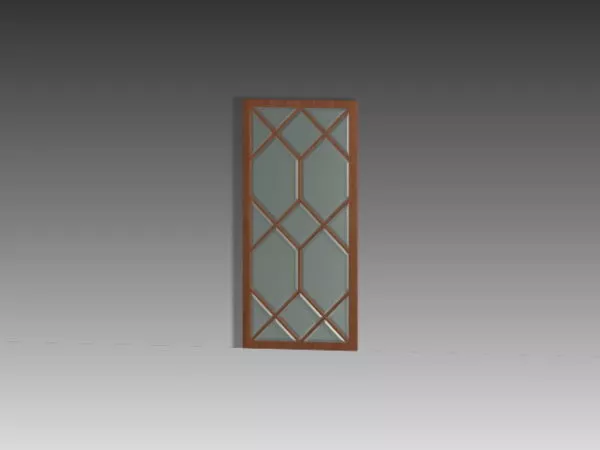 Glass Door Sidelites 3d model Glass Door Sidelites 3d model