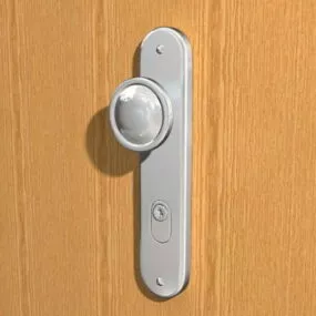 Home Doorknob With Metal Lock 3d model