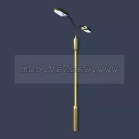 Double Armed Design Garden Lamp 3d model
