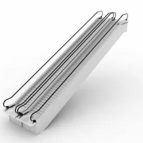 Building Double Escalators 3d model
