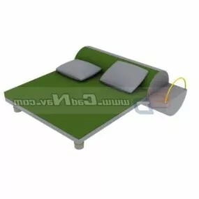 Double Bed Design Furniture 3d model