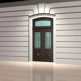 Housing Double Front Door 3d model