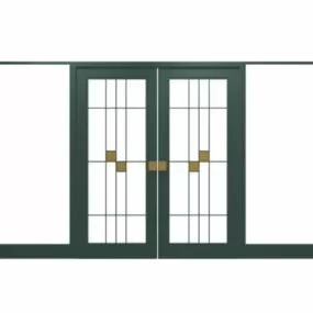 Office Glass Door Furniture Design 3d model