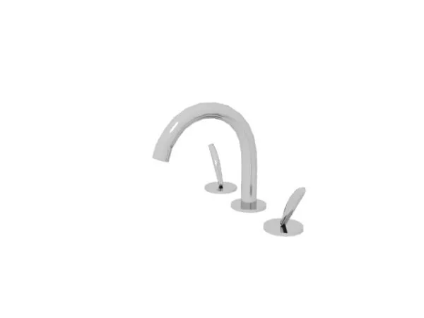 Old Brass Handle 3d model