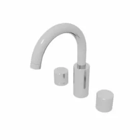 Kitchen Double Handle Water Faucet Tap 3d model