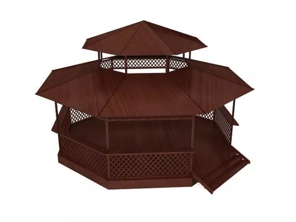 Roman Gazebo Architecture 3d model
