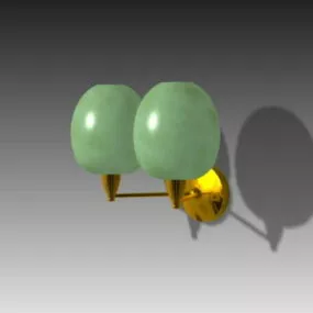 Double Sphere Design Home Wall Light 3d model