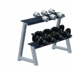Gym 2 Tie Dumbbell Rack 3d model
