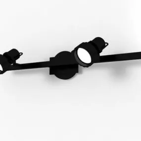 Double Wall Mount Spot Light 3d model
