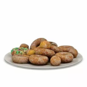 Food Doughnut Dessert 3d model
