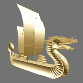 Decoration Dragon Boat 3d model