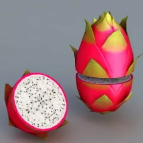 Realistic Dragon Fruit 3d model