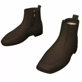 Men Dress Boots 3d model