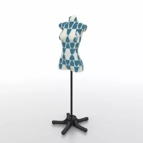 Fashion Store Dress Form Mannequin 3d model