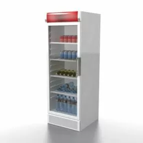 Store Drink Fridge 3d model
