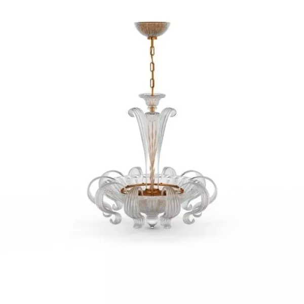 Drip Pan Antique Crystal Chandelier 3d model Drip Pan Antique Crystal Chandelier 3d model