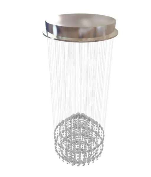 Waterfall Style Chandelier 3d model Waterfall Style Chandelier 3d model