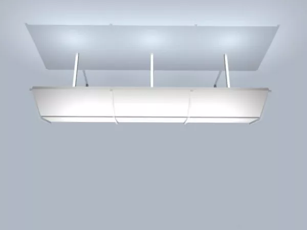 Drop Style Home Ceiling Fluorescent Light 3d model Drop Style Home Ceiling Fluorescent Light 3d model
