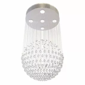 Drop Crystal Ball Home Chandelier 3d model