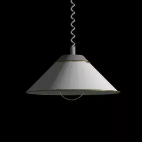 Antique Drop Light Fixture 3d model