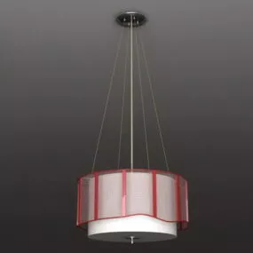 Living Room Drum Pendant Lighting 3d model