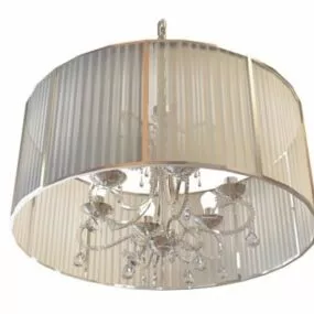 Drum Shade Chandelier 3d model