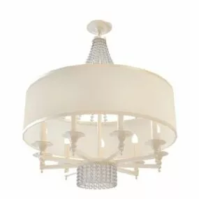 Drum Shade Chandelier Light 3d model