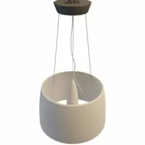 Modern Drum Shade Pendant Light 3d model