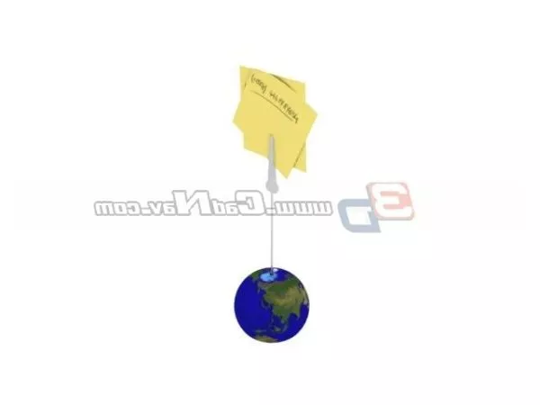 Modern Table Globe 3d model