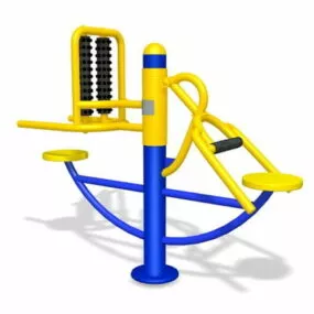 Playground Elderly Park Exercise Equipment 3d model