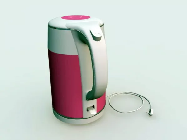 Plastic Electric Kettle 3d model