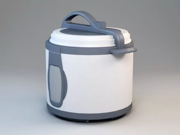 White Rice Cooker 3d model