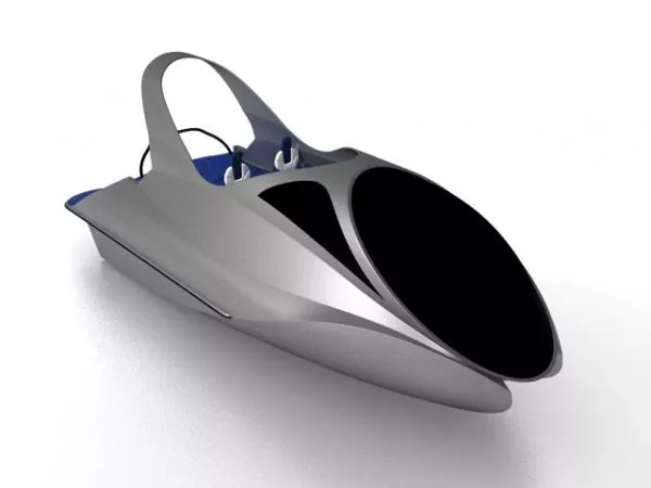 Wood Sailing Boat Modern Style 3d model