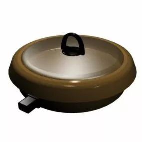 Kitchen Electric Pan 3d model