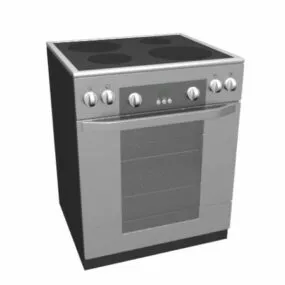 Electric Kitchen Range Cooker 3d model