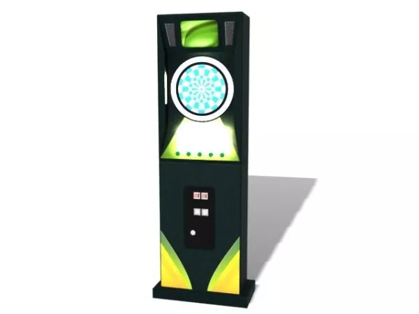 Dart Board Black White 3d model