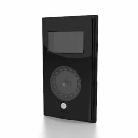 Black Electronic Doorbell 3d model