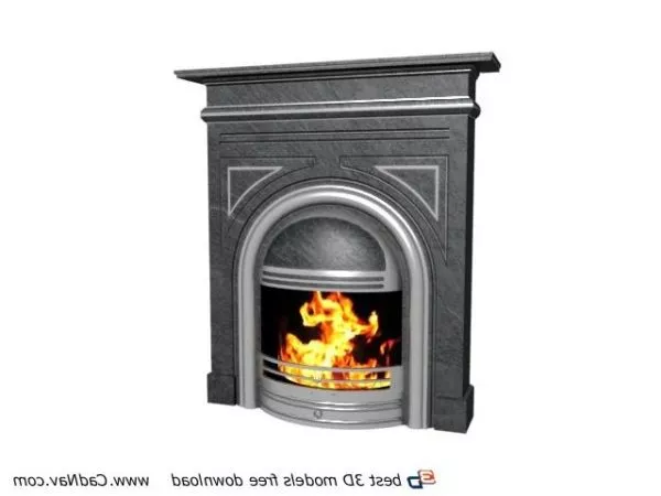 Fireplace Admeto Triangle Shaped 3d model