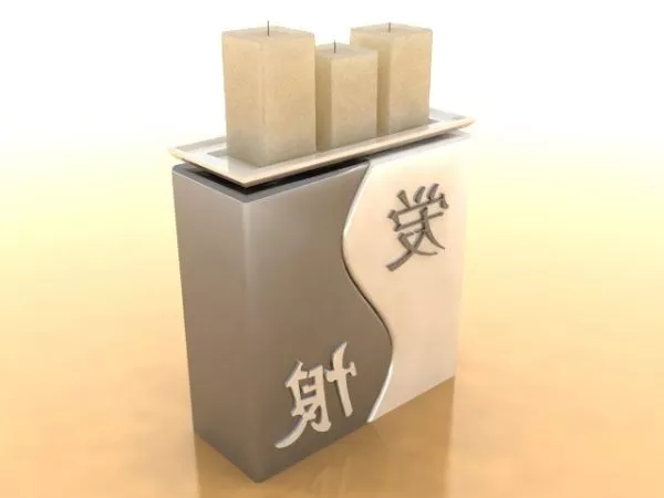 Candlestick Round Stand 3d model