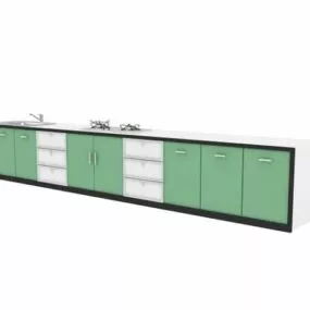 Elegant Simple Kitchen Cabinet 3d model