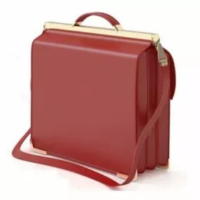 Elegant Fashion Women Briefcase 3d model