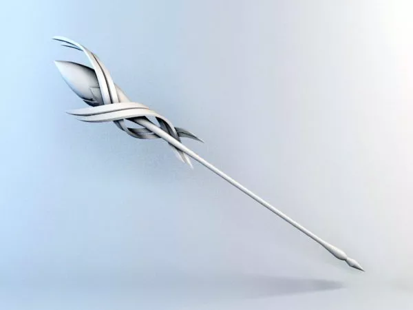 Elf Staves Sword 3d model Elf Staves Sword 3d model