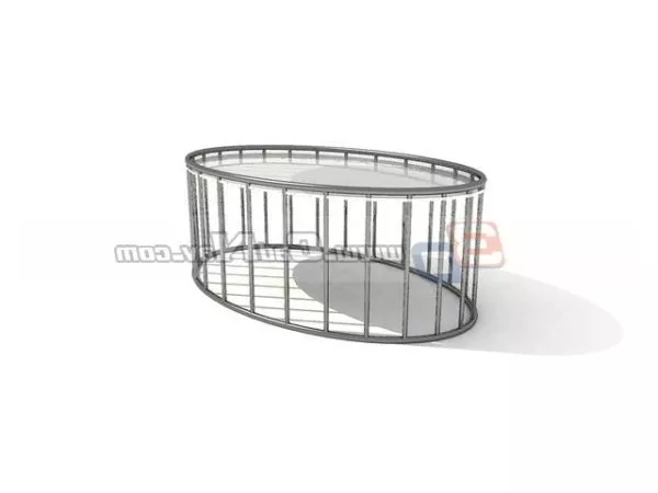 Eliptic Coffee Table Furniture 3d model Eliptic Coffee Table Furniture 3d model