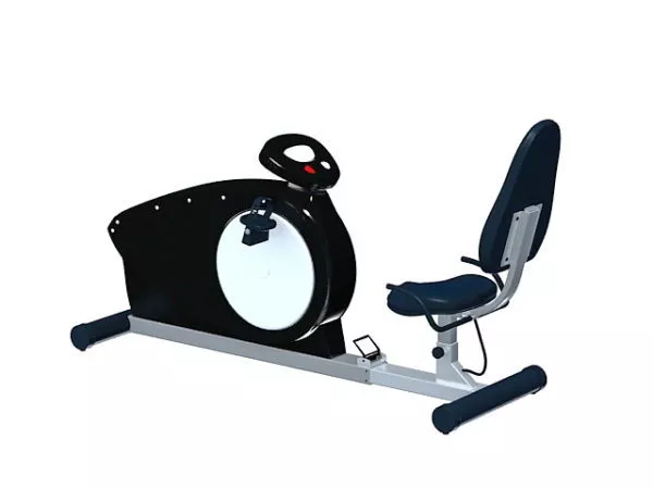 Bench With Weights Gym Equipment 3d model